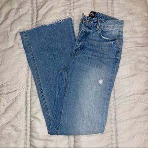 Urban Outfitters BDG Blue Raw Hem Flare Jeans